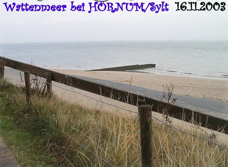 wattenmeer bei Hrnum, Insel Sylt 2003