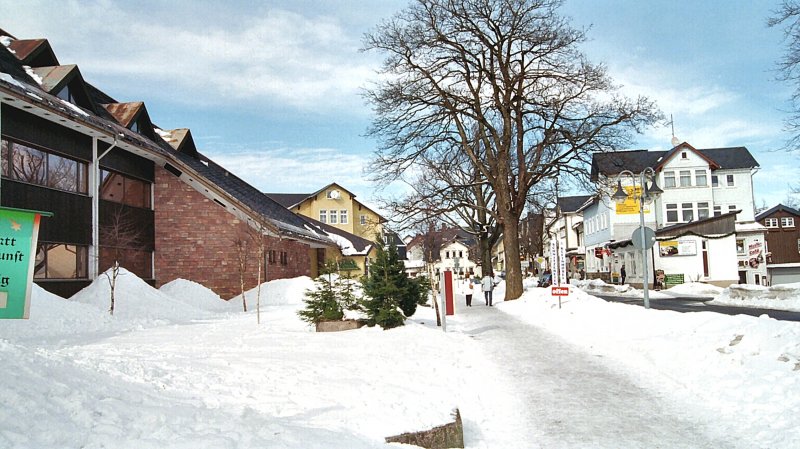 Winter im Thringer Wald, hier in Oberhof naher dem Rennsteig, Aufnahme vom Winter 2005