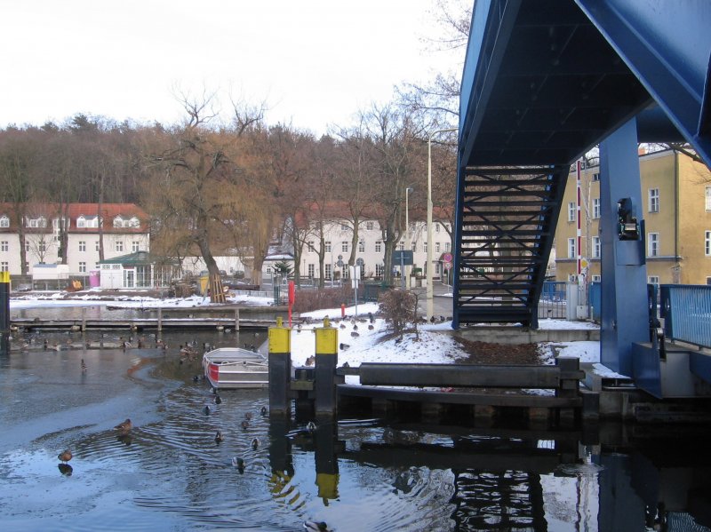 Woltersorf im Winter 2006/2007 - an der Schleuse